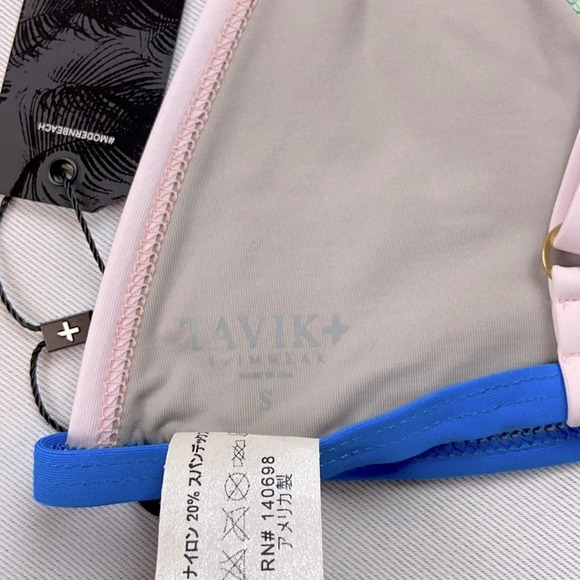 Tavik JETT Triangle Color Block Swimsuit Top Small - Picture 3 of 6